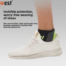 Athlete wearing ankle support
